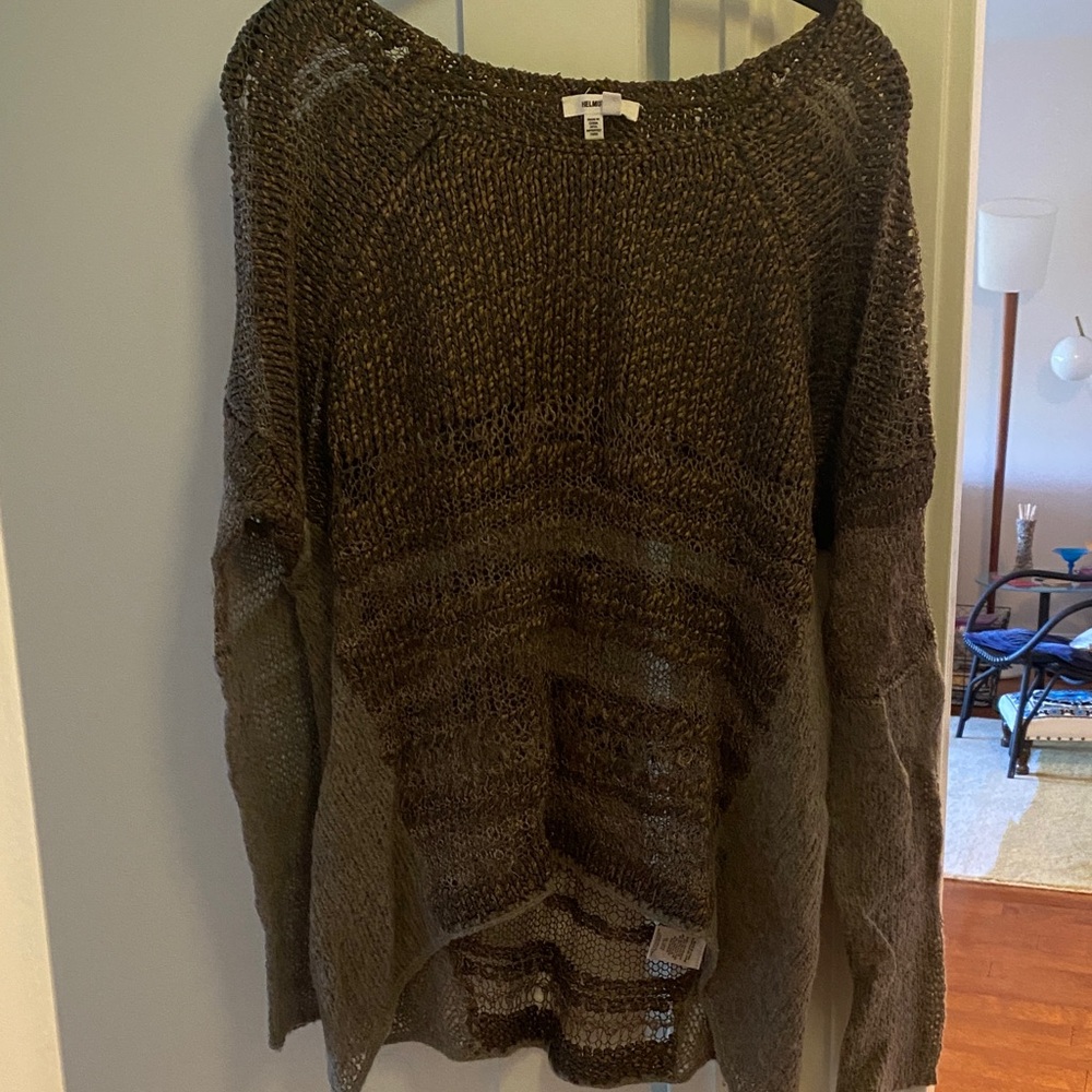Helmut Lang brown Knit Sweater